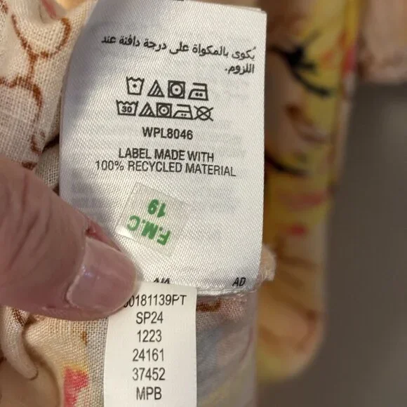 Style & Co. Floral Print Long Sleeve Button-Front Midi Dress Petite Medium - Picture 13 of 15